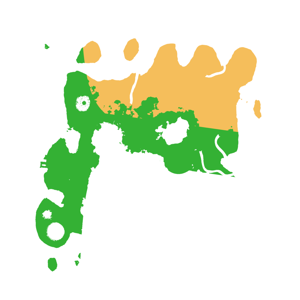 Biome Rust Map: Procedural Map, Size: 3000, Seed: 6398