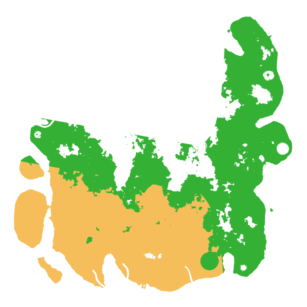 Biome Rust Map: Procedural Map, Size: 4500, Seed: 424726836