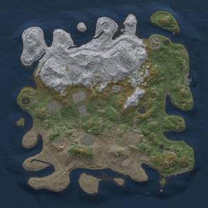 Thumbnail Rust Map: Procedural Map, Size: 4000, Seed: 1987, 19 Monuments