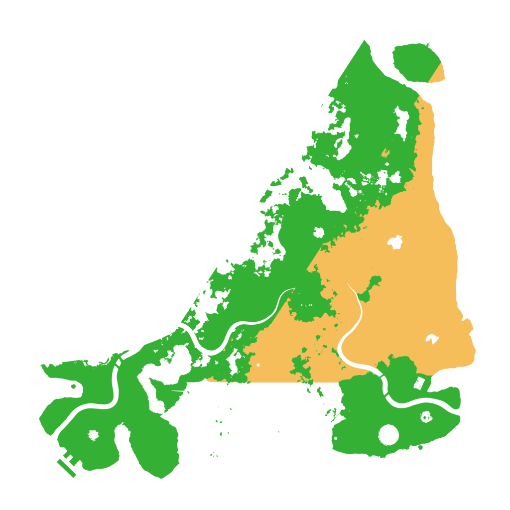 Biome Rust Map: Procedural Map, Size: 4500, Seed: 478787