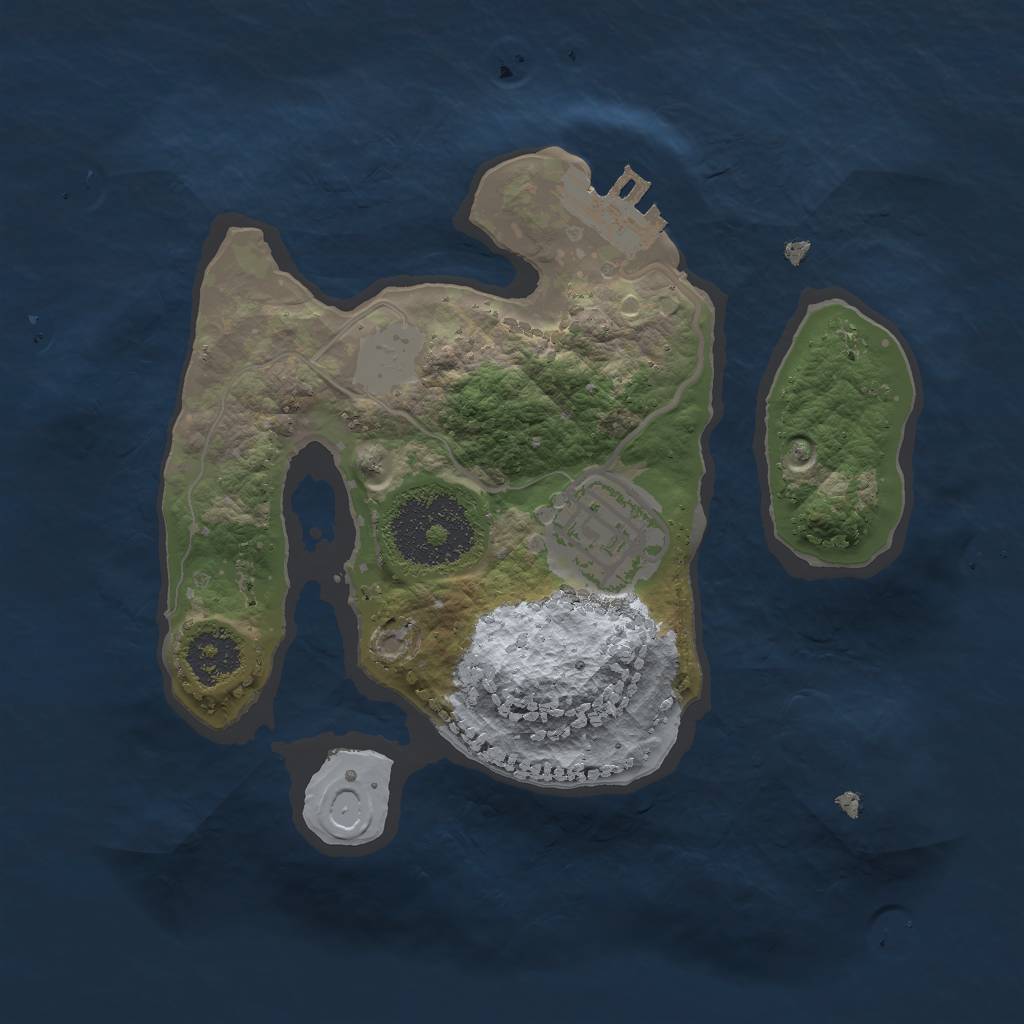 Rust Map: Procedural Map, Size: 2000, Seed: 8622338, 7 Monuments