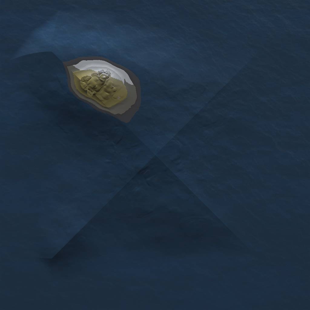 Rust Map: Procedural Map, Size: 1000, Seed: 14151564, 3 Monuments