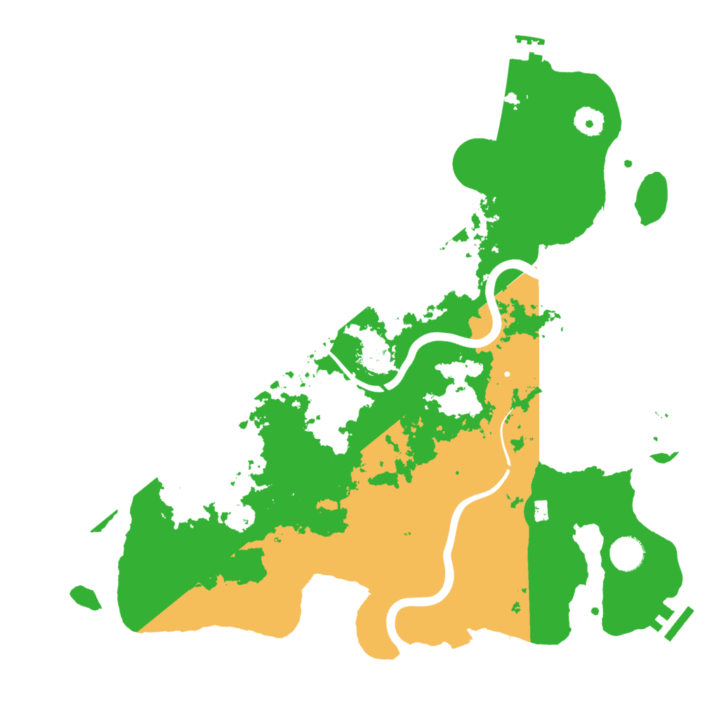 Biome Rust Map: Procedural Map, Size: 3700, Seed: 16367375