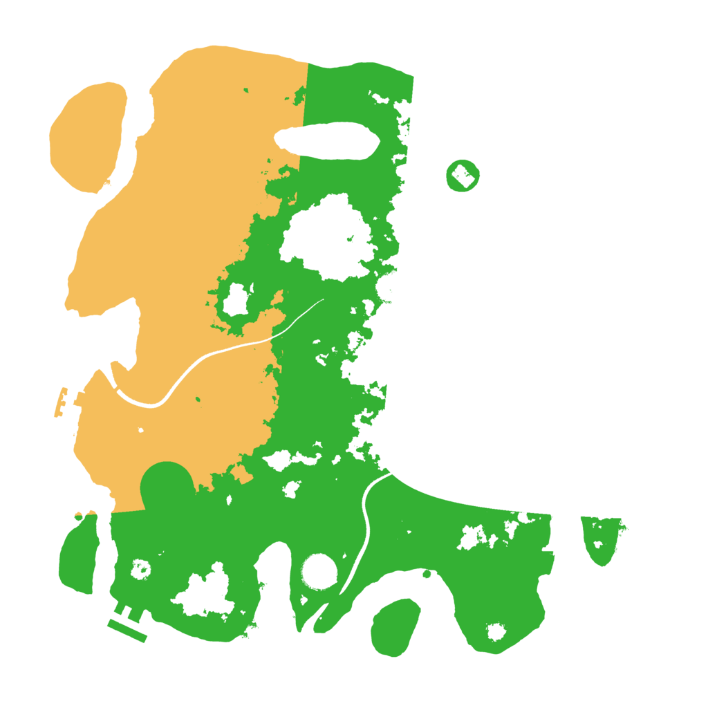 Biome Rust Map: Procedural Map, Size: 3500, Seed: 1846268301