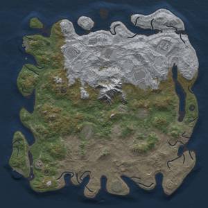 Thumbnail Rust Map: Procedural Map, Size: 5000, Seed: 1186174374, 20 Monuments