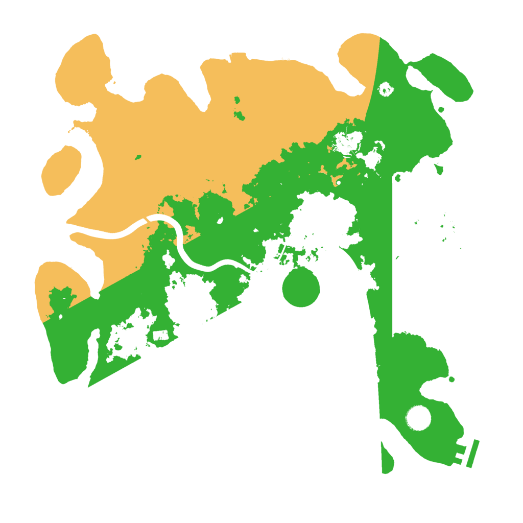 Biome Rust Map: Procedural Map, Size: 3700, Seed: 929489655
