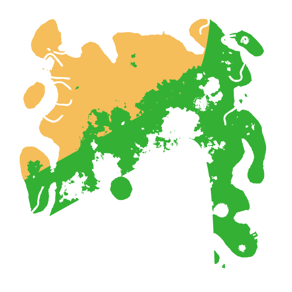 Biome Rust Map: Procedural Map, Size: 3700, Seed: 929489655