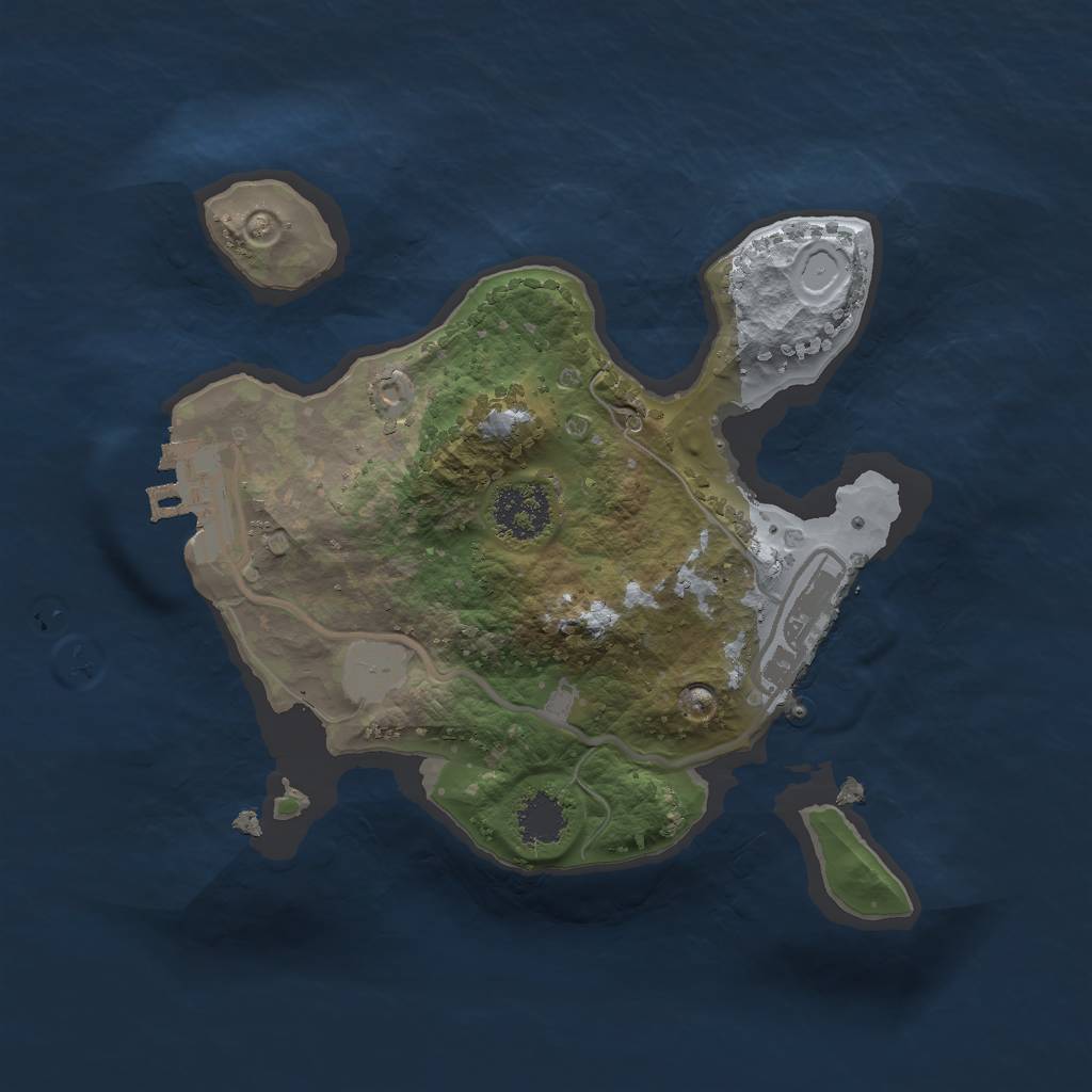 Rust Map: Procedural Map, Size: 1940, Seed: 17510, 7 Monuments