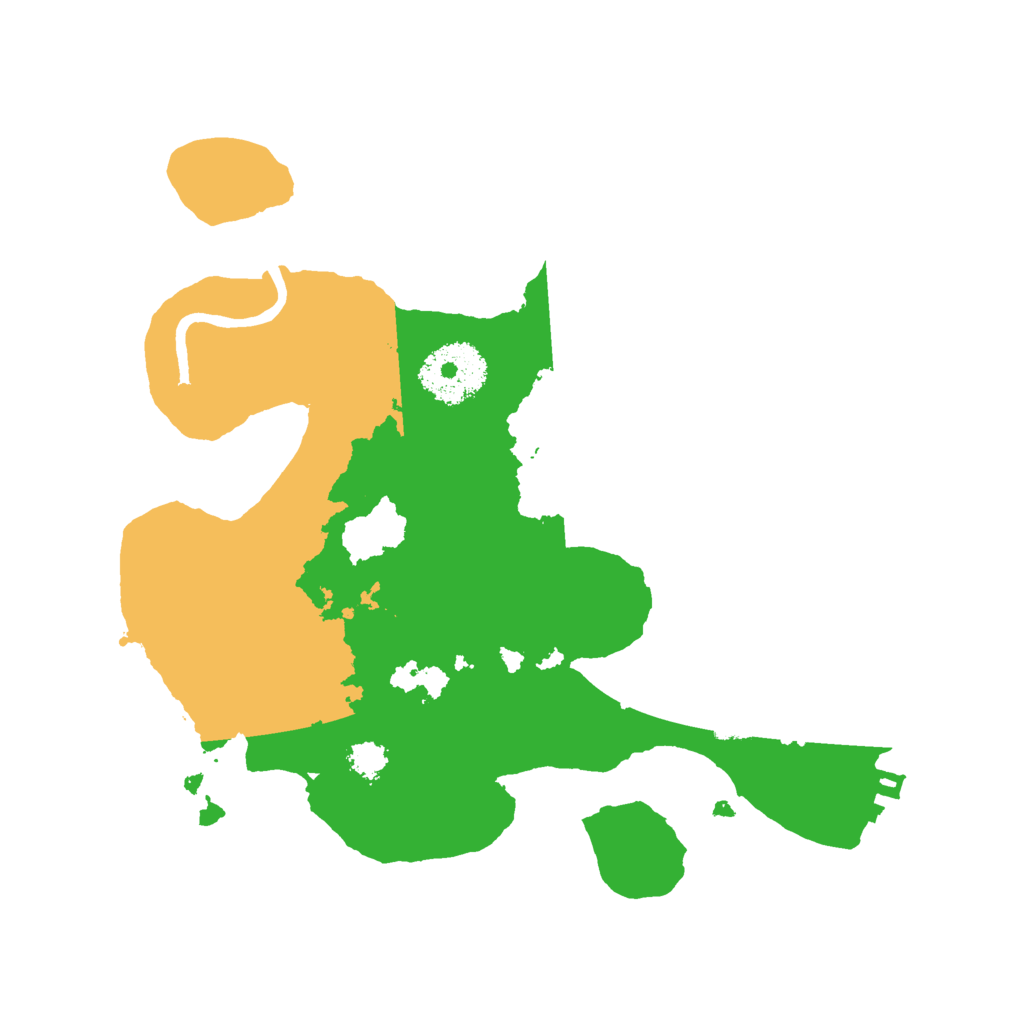 Biome Rust Map: Procedural Map, Size: 2500, Seed: 17510