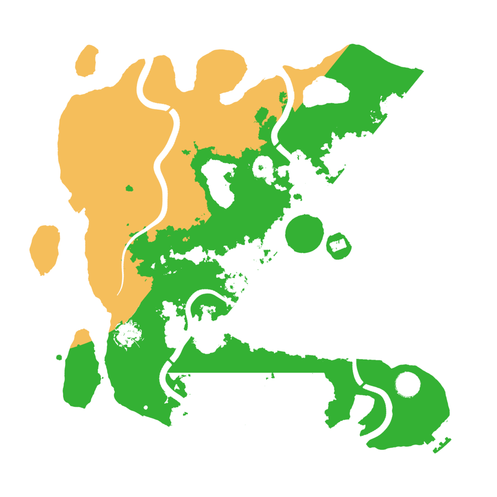 Biome Rust Map: Procedural Map, Size: 3500, Seed: 23462