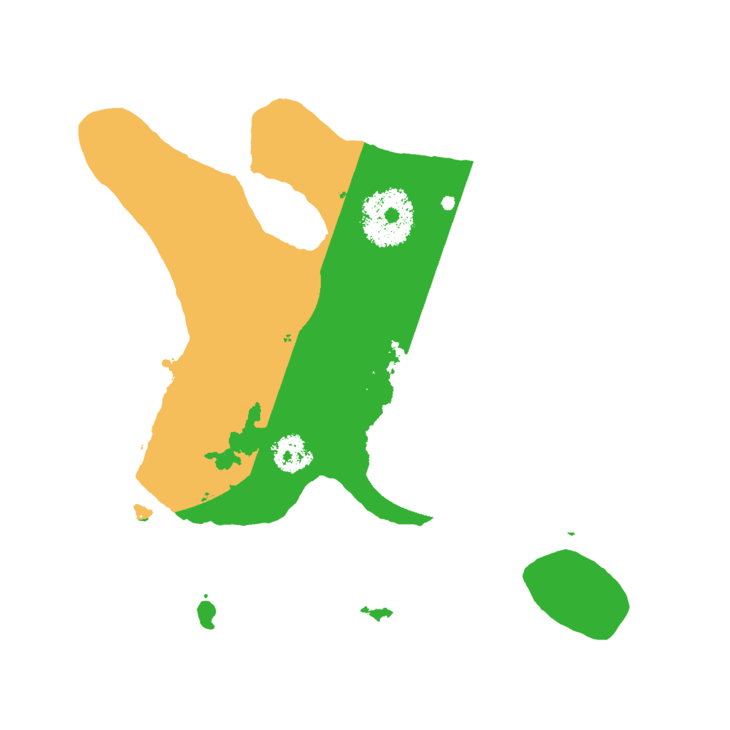 Biome Rust Map: Procedural Map, Size: 2000, Seed: 23918090