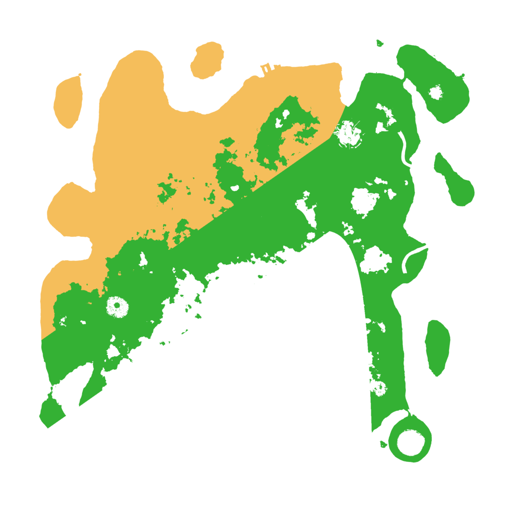 Biome Rust Map: Procedural Map, Size: 3500, Seed: 992470365
