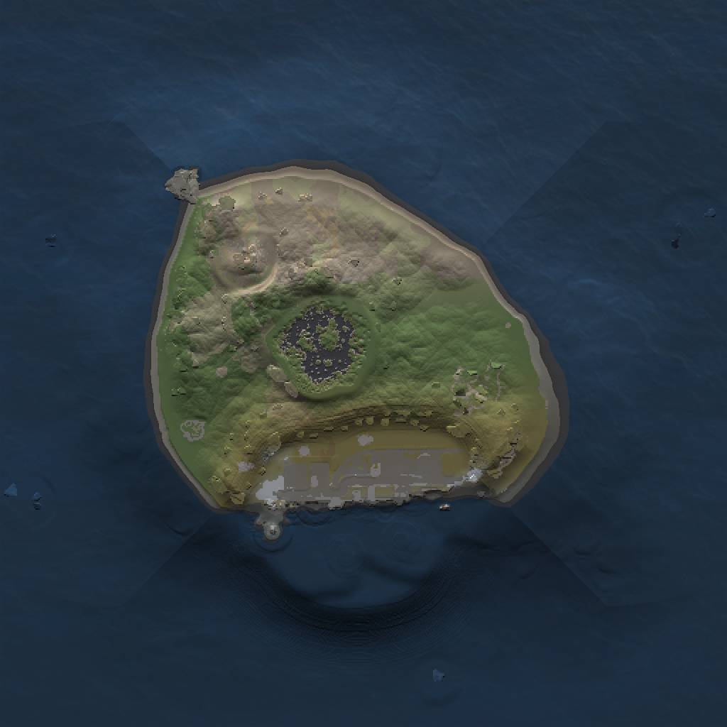 Rust Map: Procedural Map, Size: 1000, Seed: 107, 4 Monuments