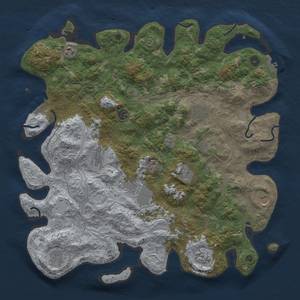 Thumbnail Rust Map: Procedural Map, Size: 4500, Seed: 1073588949, 20 Monuments