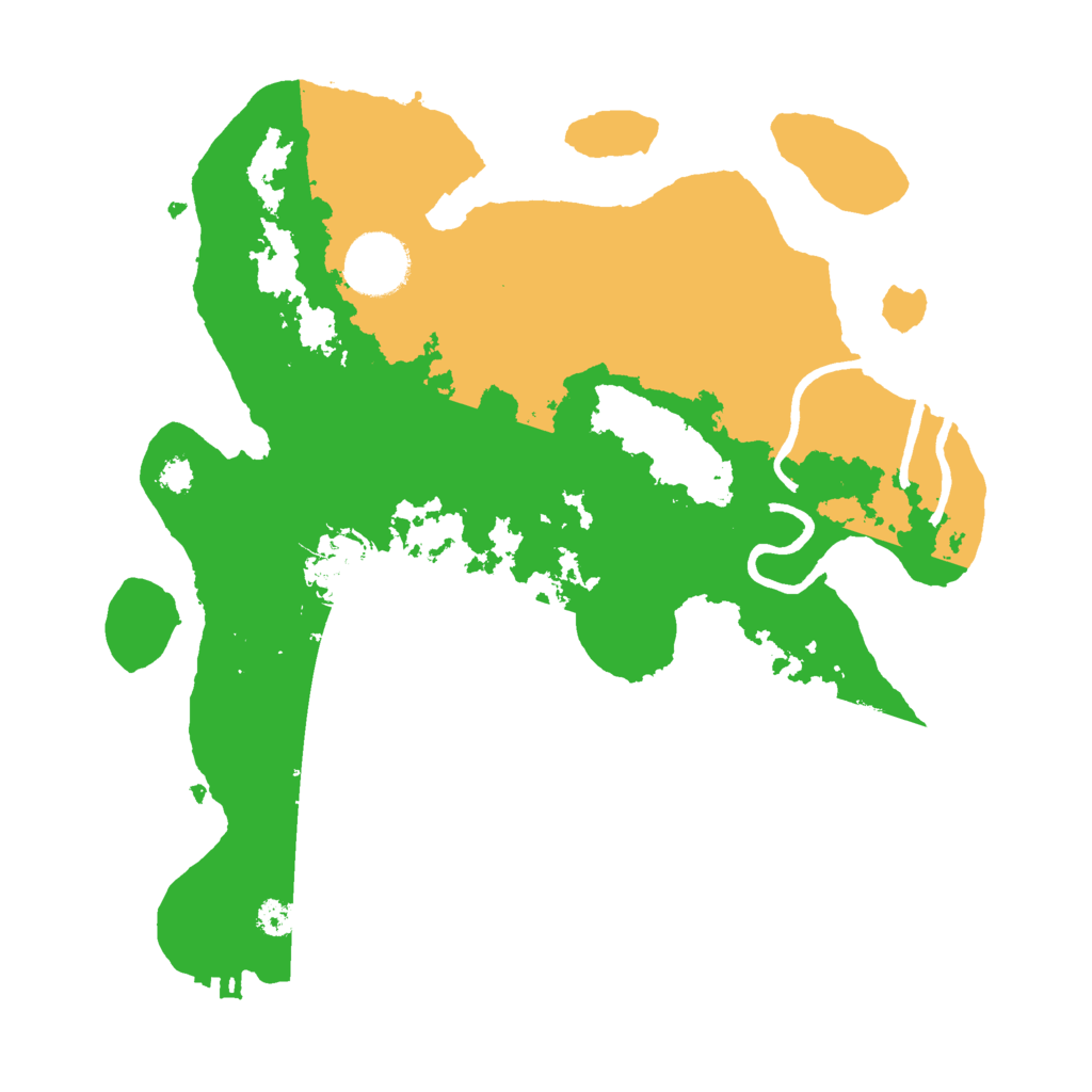 Biome Rust Map: Procedural Map, Size: 3000, Seed: 28621