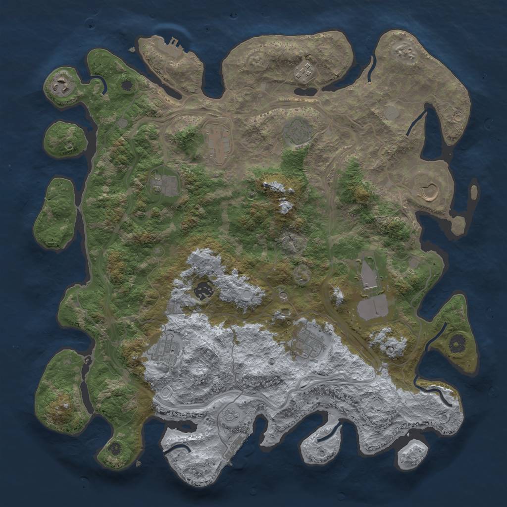 Rust Map: Procedural Map, Size: 4250, Seed: 29746, 19 Monuments