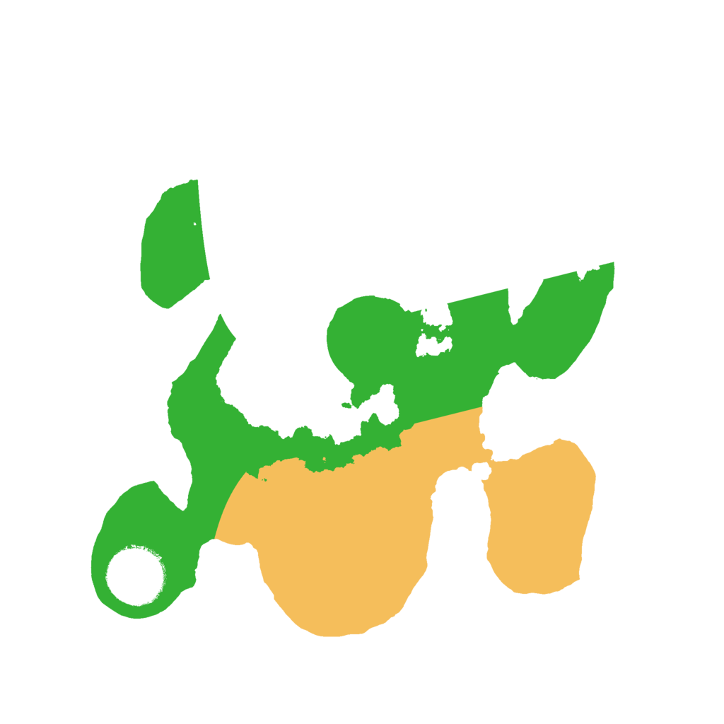 Biome Rust Map: Barren, Size: 2200, Seed: 1