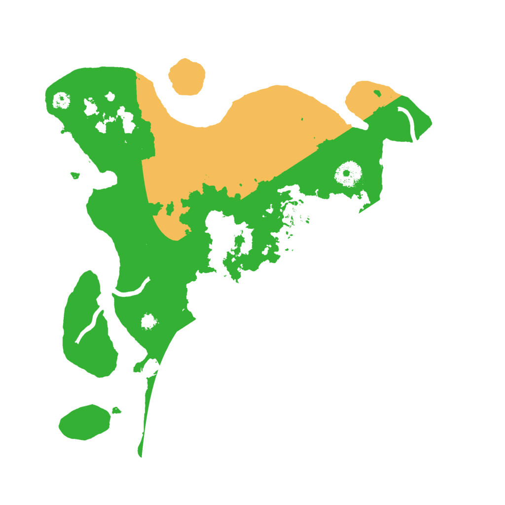 Biome Rust Map: Procedural Map, Size: 3000, Seed: 48581