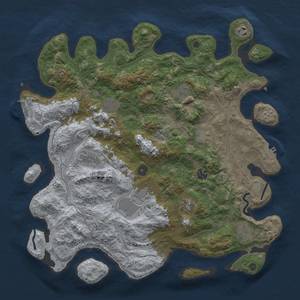 Thumbnail Rust Map: Procedural Map, Size: 4250, Seed: 2063675483, 19 Monuments