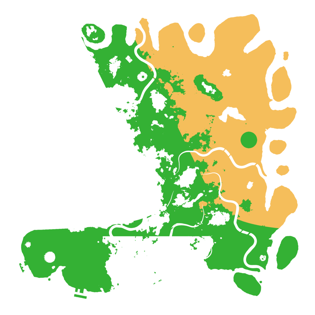 Biome Rust Map: Procedural Map, Size: 5050, Seed: 123456