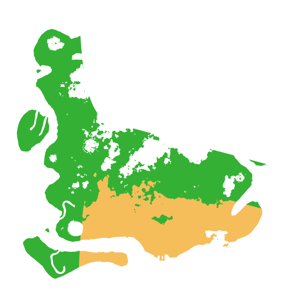 Biome Rust Map: Procedural Map, Size: 3500, Seed: 26546