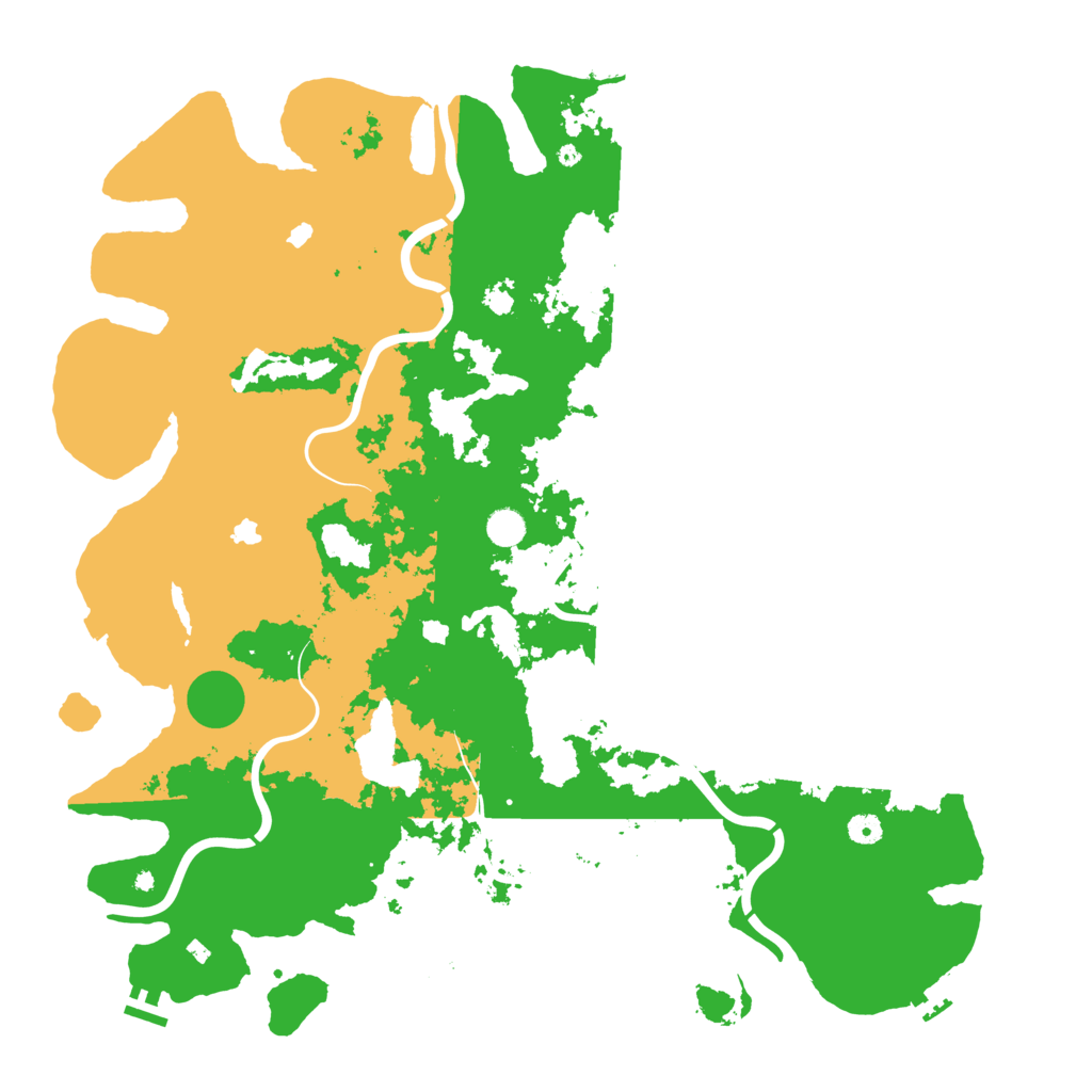 Biome Rust Map: Procedural Map, Size: 5000, Seed: 191919