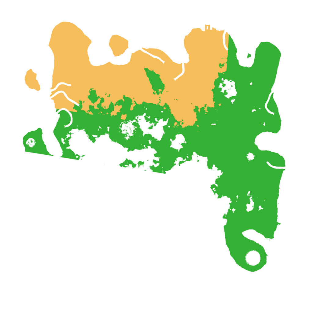 Biome Rust Map: Procedural Map, Size: 3700, Seed: 1245229165