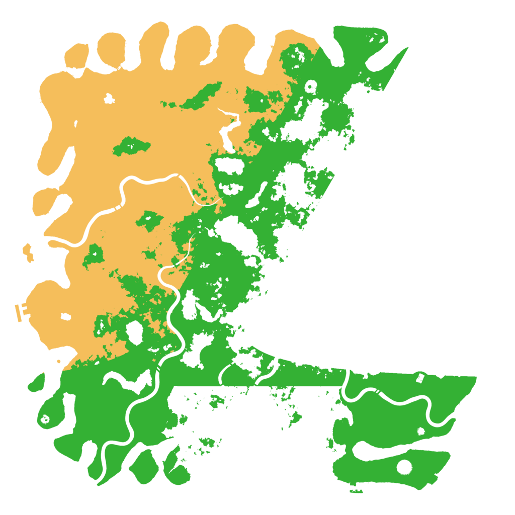 Biome Rust Map: Procedural Map, Size: 6000, Seed: 18919377