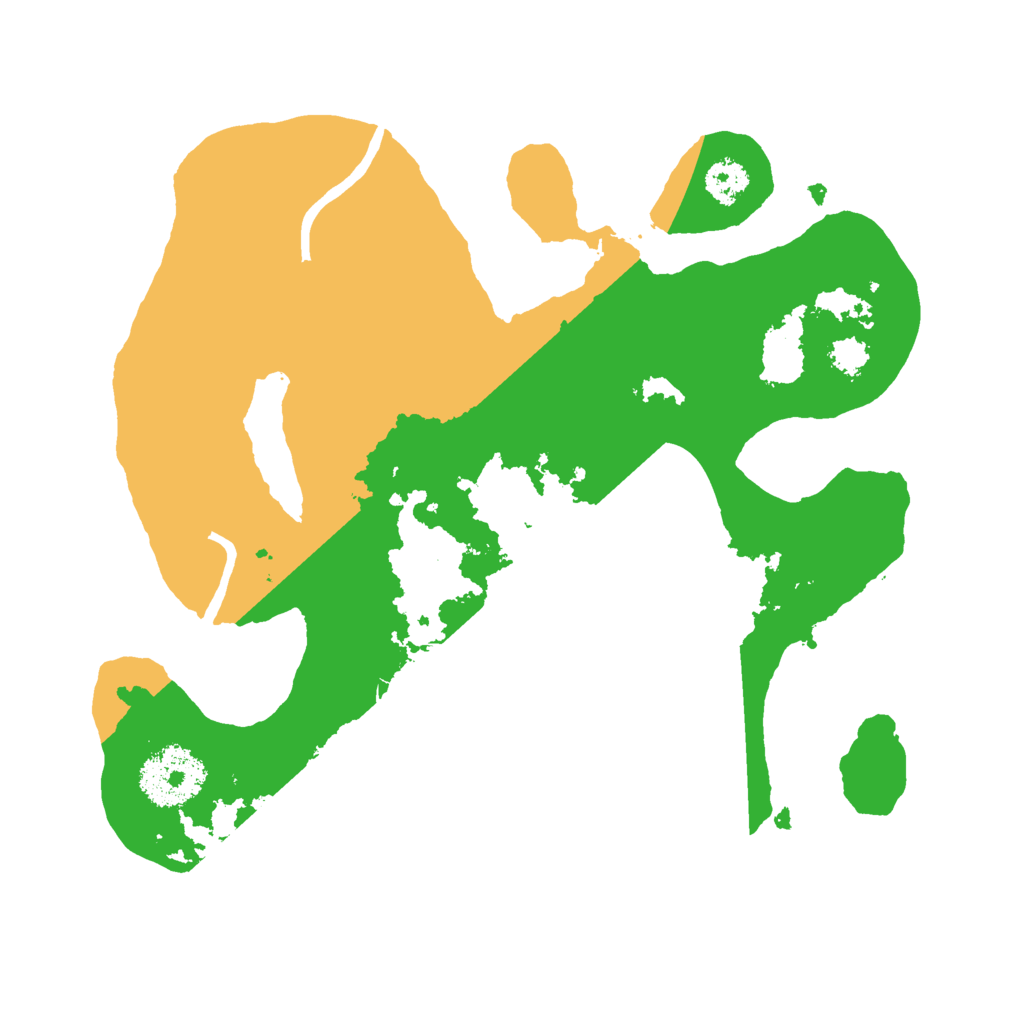 Biome Rust Map: Procedural Map, Size: 2500, Seed: 4434