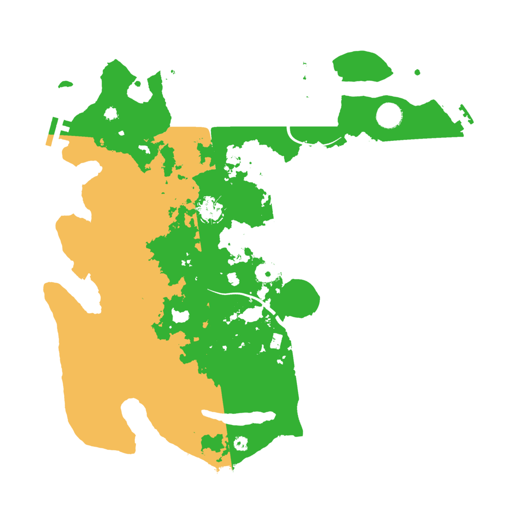 Biome Rust Map: Procedural Map, Size: 3500, Seed: 93623193