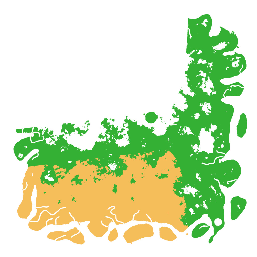 Biome Rust Map: Procedural Map, Size: 6000, Seed: 1254897865