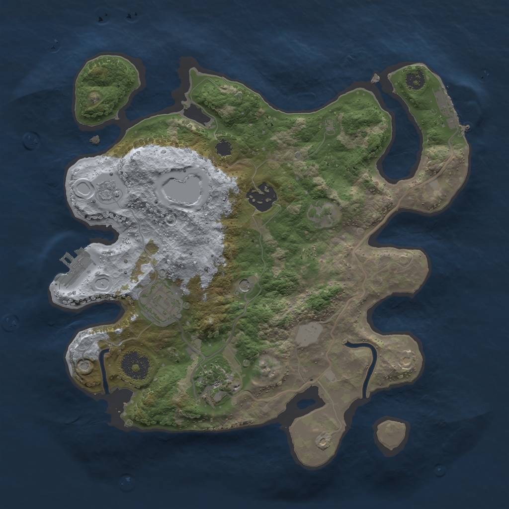 Rust Map: Procedural Map, Size: 2735, Seed: 6, 12 Monuments