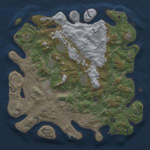 Thumbnail Rust Map: Procedural Map, Size: 4500, Seed: 97589387, 20 Monuments