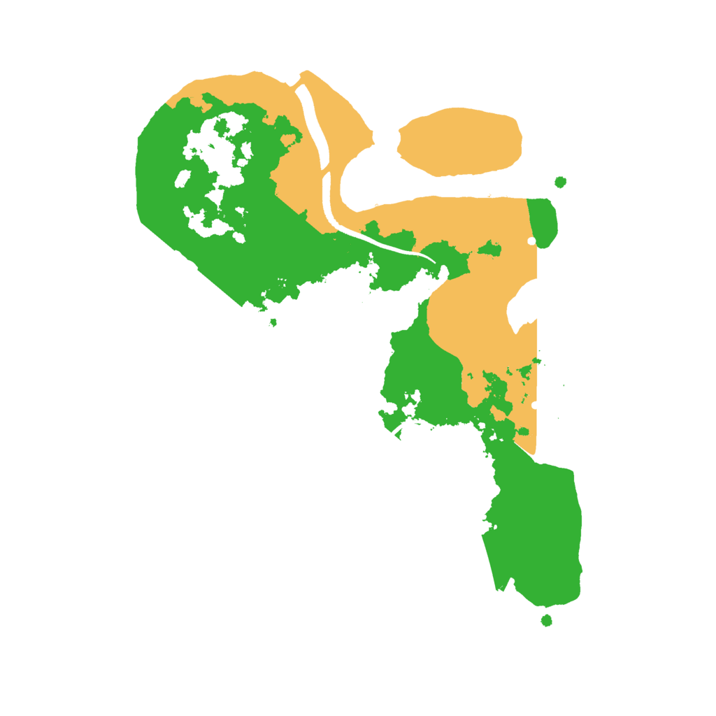 Biome Rust Map: Procedural Map, Size: 2500, Seed: 514858