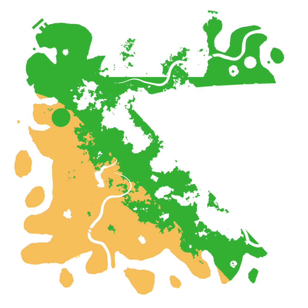 Biome Rust Map: Procedural Map, Size: 4500, Seed: 1629740028