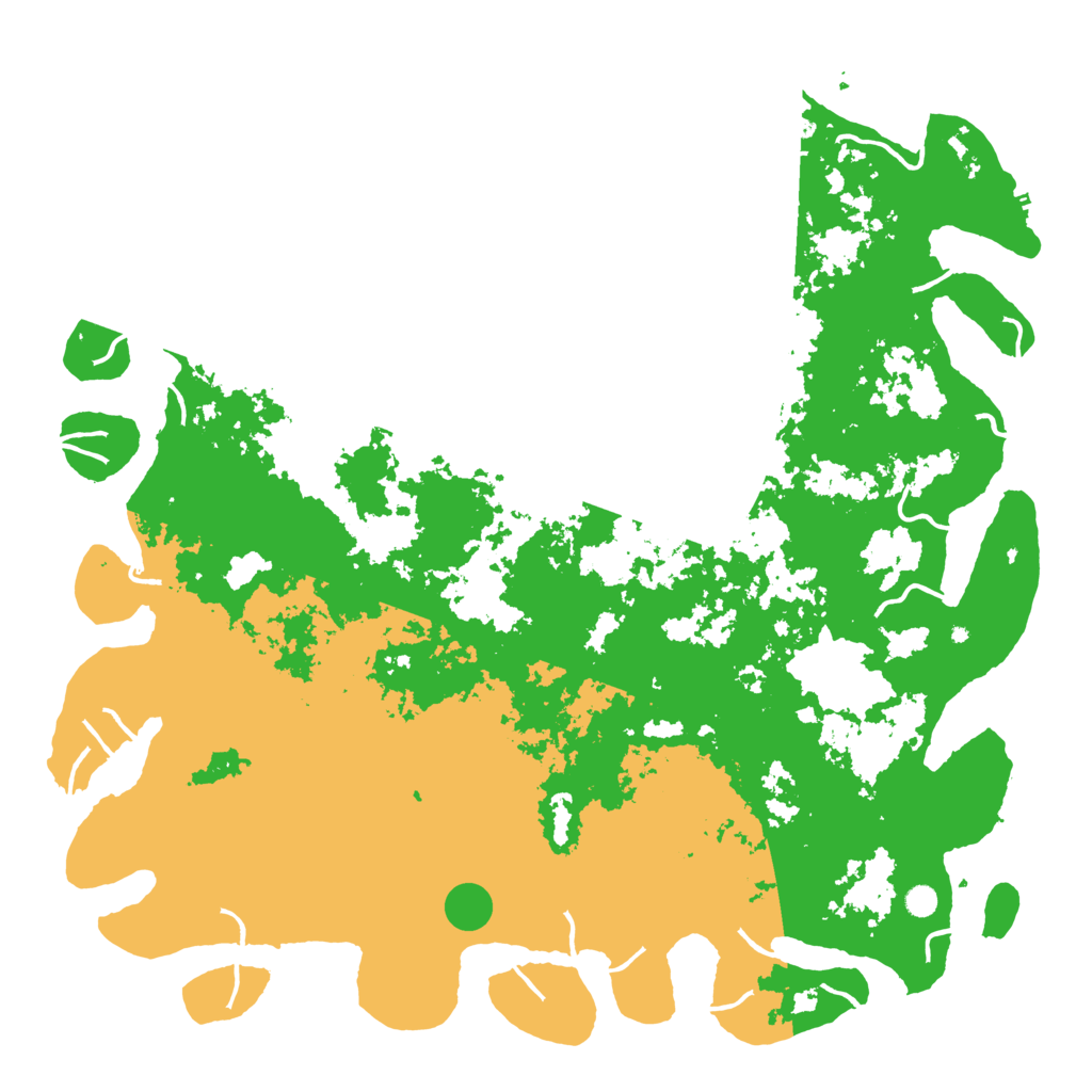 Biome Rust Map: Procedural Map, Size: 6000, Seed: 1130147348