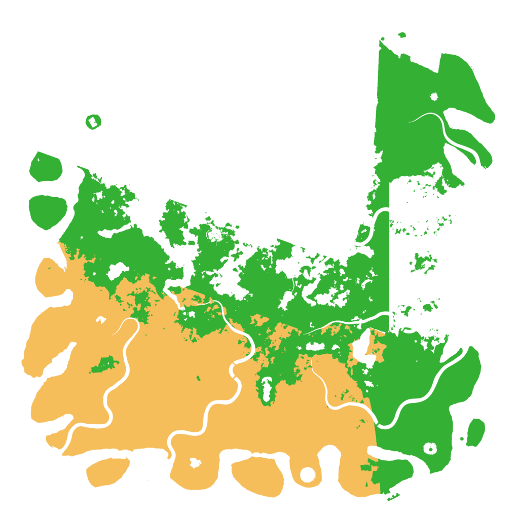 Biome Rust Map: Procedural Map, Size: 6000, Seed: 1130147348