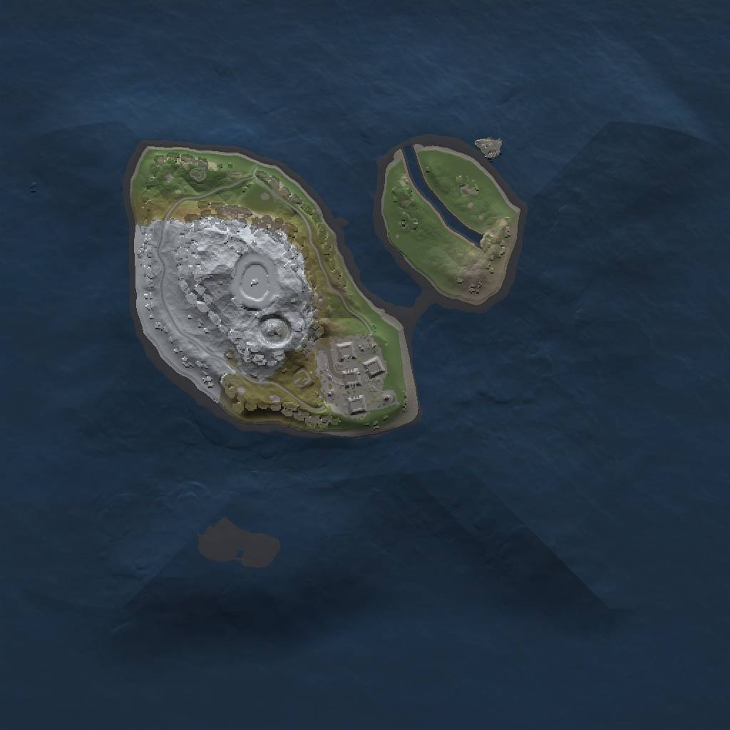 Rust Map: Procedural Map, Size: 1500, Seed: 1117752205, 5 Monuments