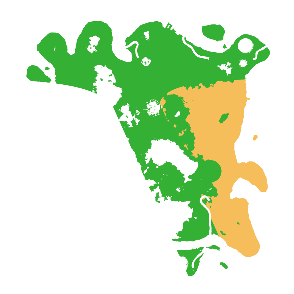 Biome Rust Map: Procedural Map, Size: 3500, Seed: 1887284770
