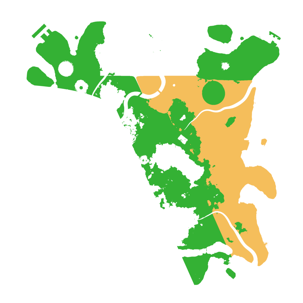 Biome Rust Map: Procedural Map, Size: 3500, Seed: 1887284770