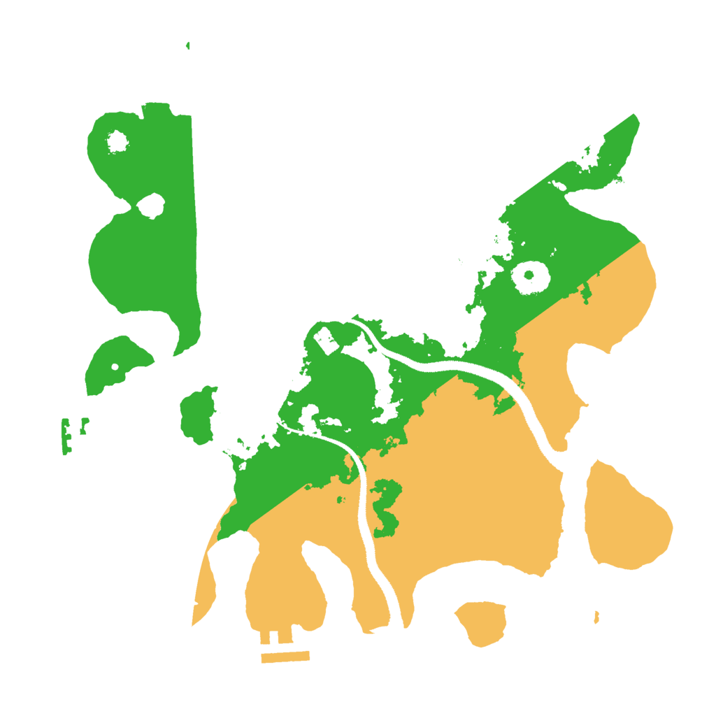 Biome Rust Map: Procedural Map, Size: 3000, Seed: 494825845