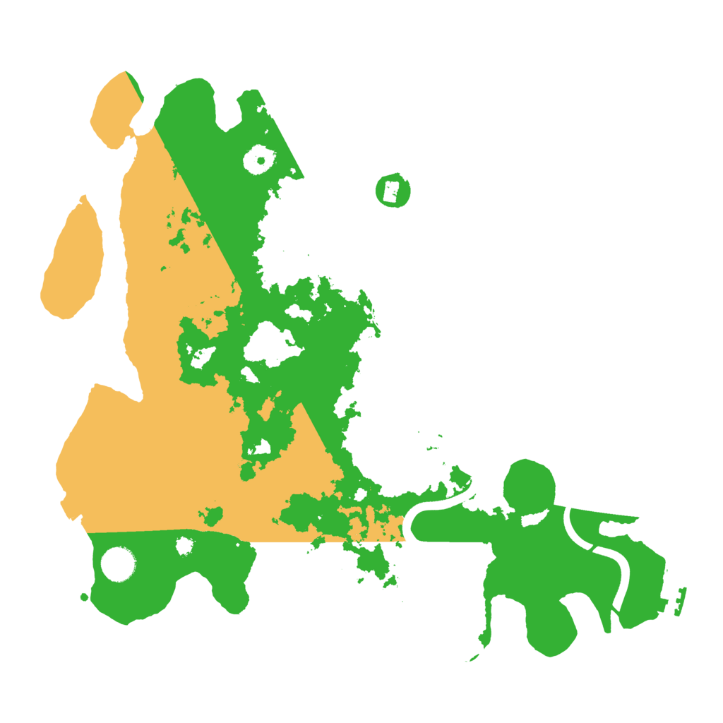 Biome Rust Map: Procedural Map, Size: 3700, Seed: 152682269