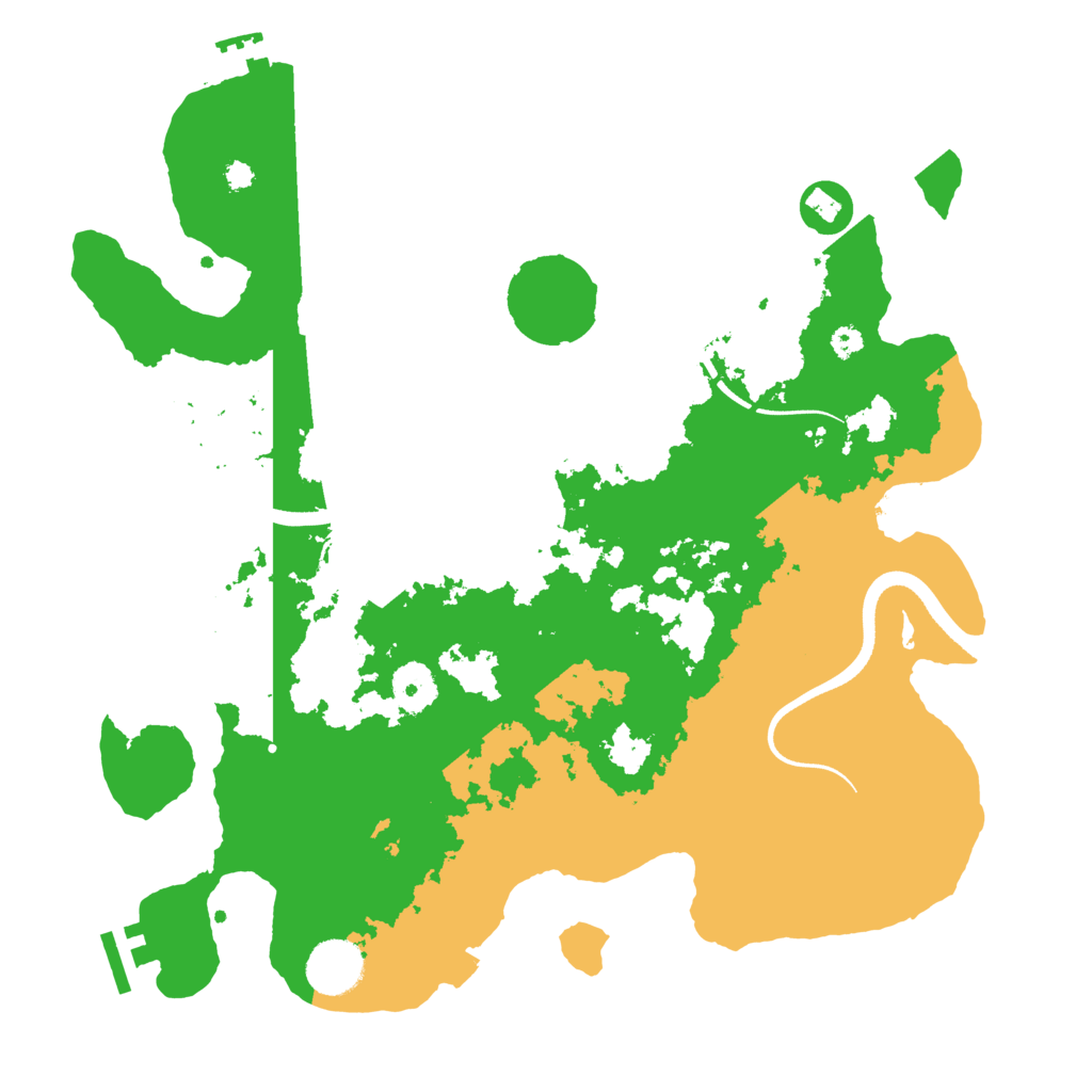 Biome Rust Map: Procedural Map, Size: 3500, Seed: 28903