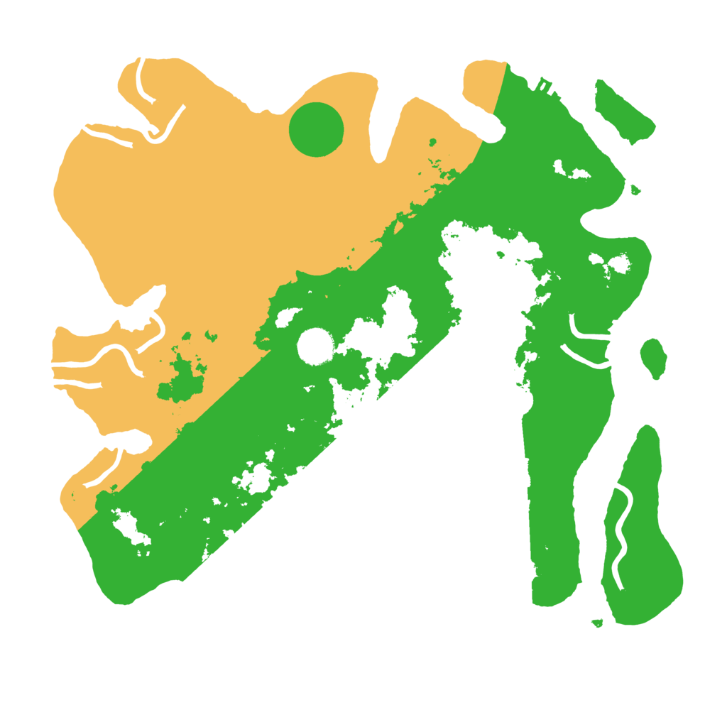 Biome Rust Map: Procedural Map, Size: 3500, Seed: 1988303652