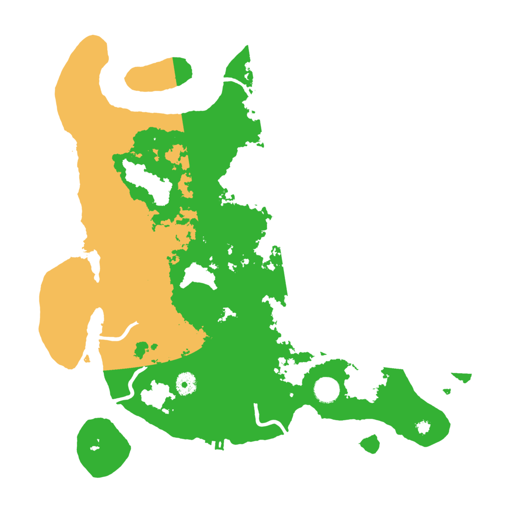 Biome Rust Map: Procedural Map, Size: 3500, Seed: 564281616