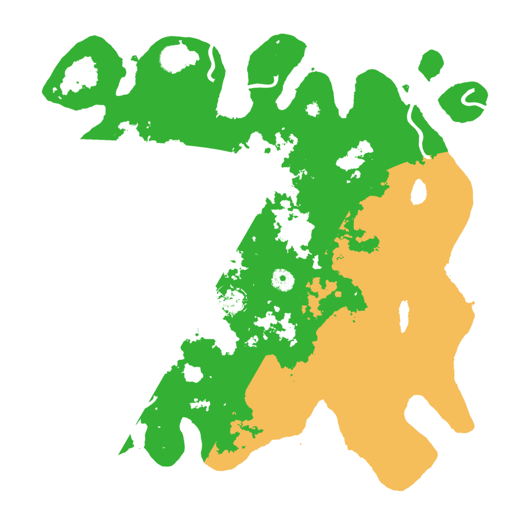 Biome Rust Map: Procedural Map, Size: 3500, Seed: 24915409