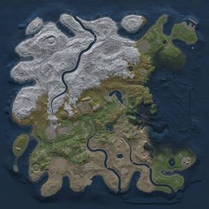 Thumbnail Rust Map: Procedural Map, Size: 4250, Seed: 401933622, 16 Monuments
