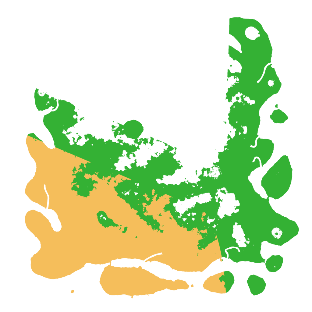 Biome Rust Map: Procedural Map, Size: 4500, Seed: 525255