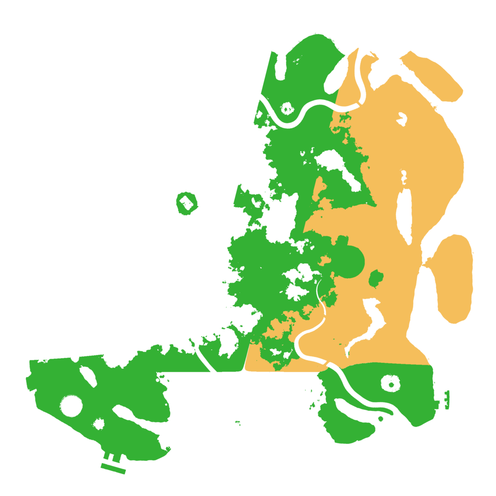 Biome Rust Map: Procedural Map, Size: 4000, Seed: 5353553
