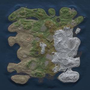 Thumbnail Rust Map: Procedural Map, Size: 3500, Seed: 789777, 18 Monuments